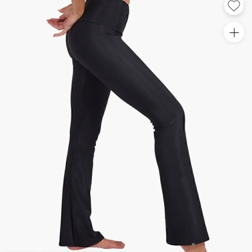 Free People Onzie Rib Studio Flare Pants